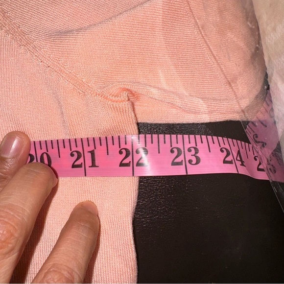 Karl Lagerfeld pink pearl button cardigan size XL - Picture 6 of 7